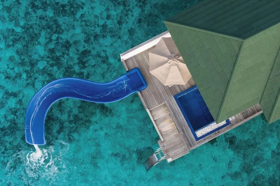 Water Villa with Pool + Slide