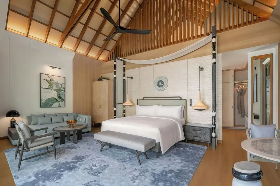 Villa, 1 King Bed with Sofa bed, Beach View