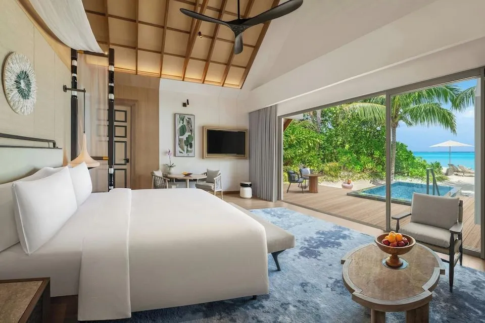 Villa, 1 King Bed with Sofa bed, Beach View