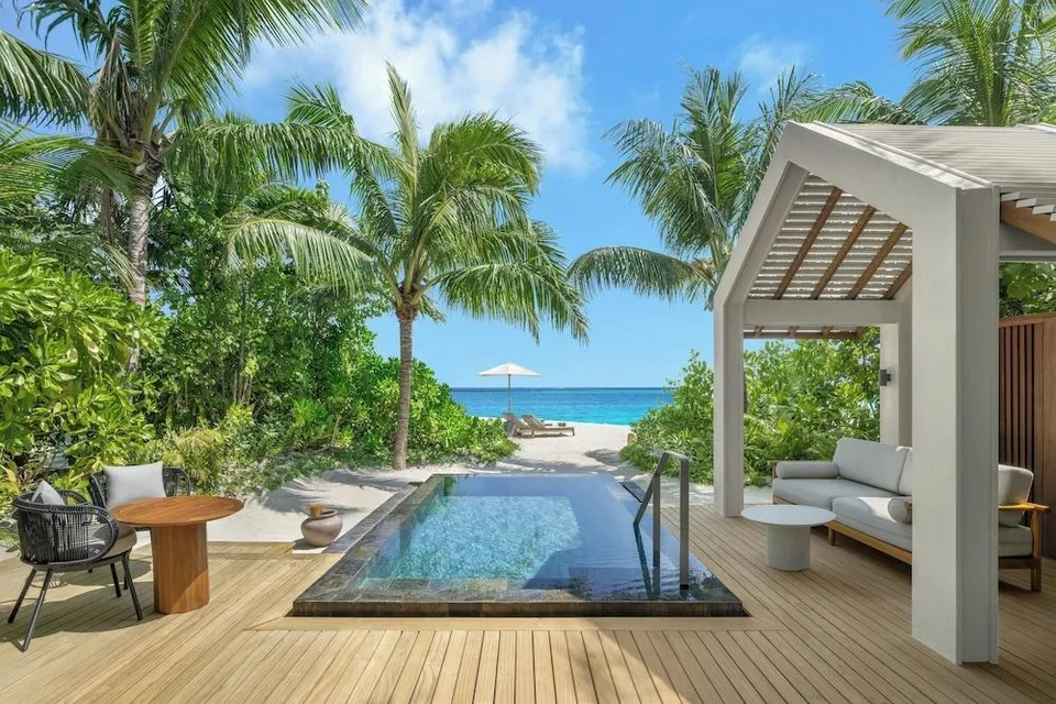 Villa, 1 King Bed with Sofa bed, Beach View