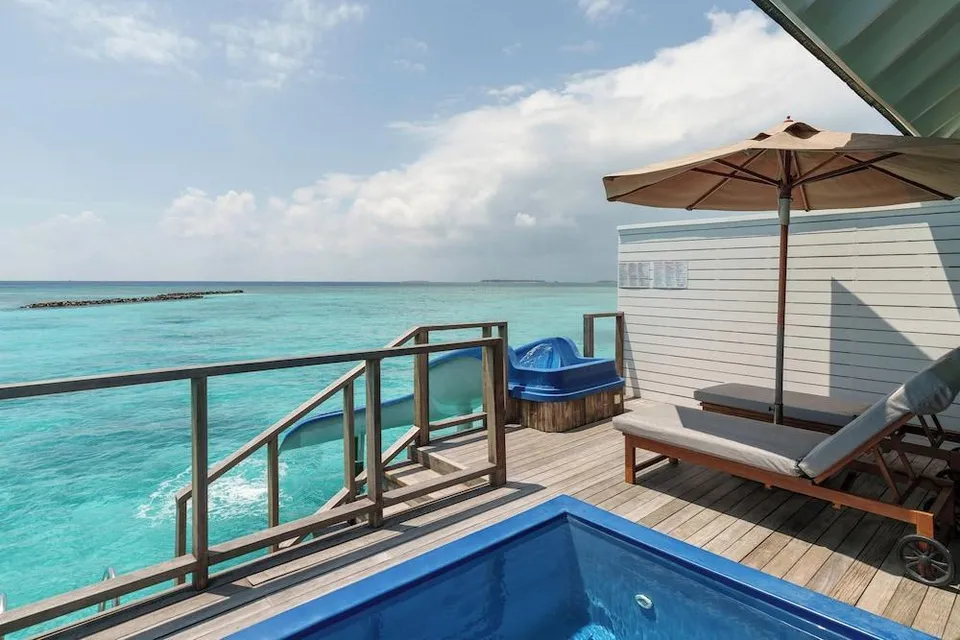 Water Villa with Pool + Slide
