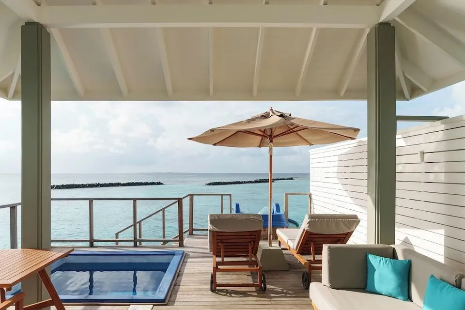 Water Villa with Pool + Slide