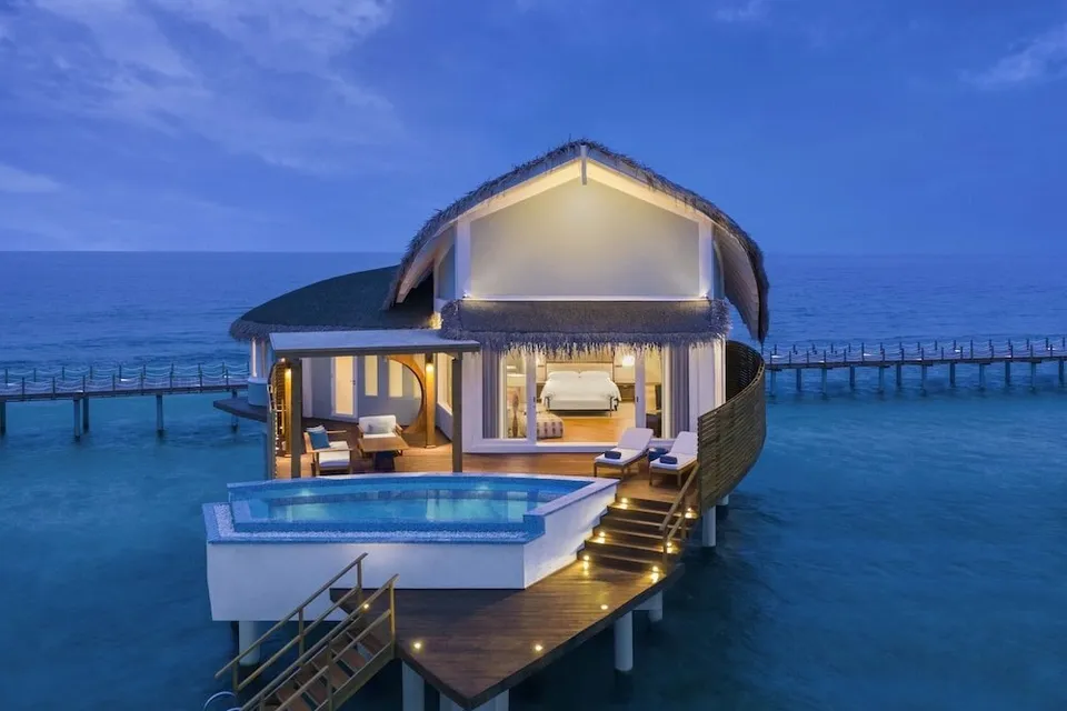 Overwater Pool Sunrise Villa