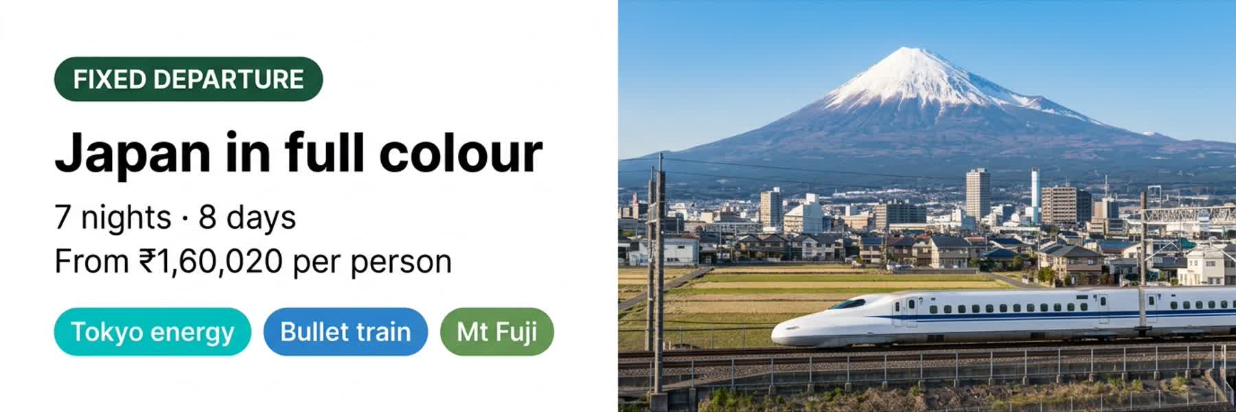Japan in Full Colour: 7 Nights Fixed Departure