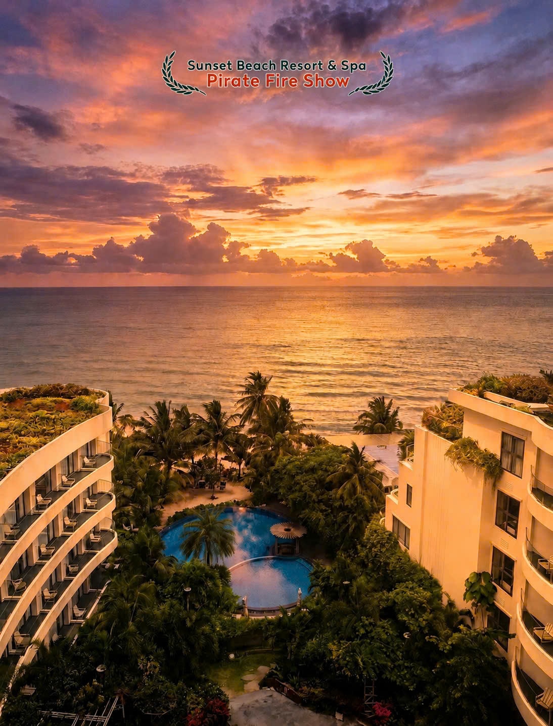 Sunset Beach Resort & Spa - Beachfront Pirate Fire Show